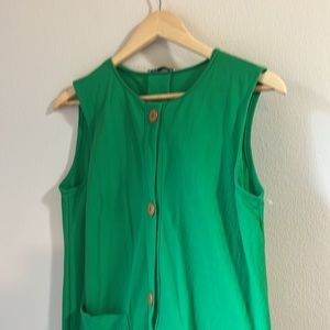 Zara green maxi dress.